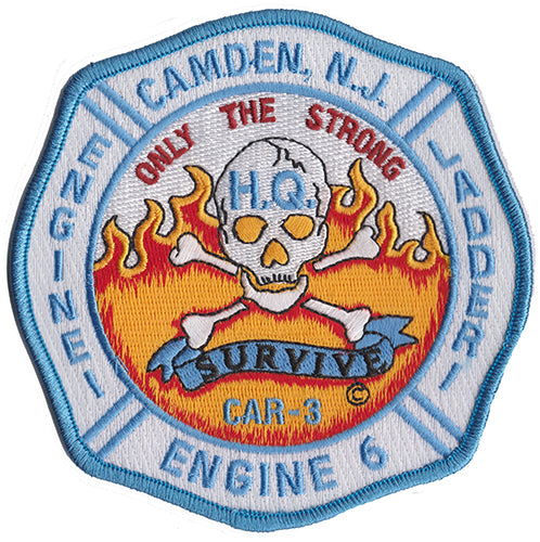 Camden, NJ Engine 1 Ladder 1 Engine 6 Only the Strong Survive Fire Patch