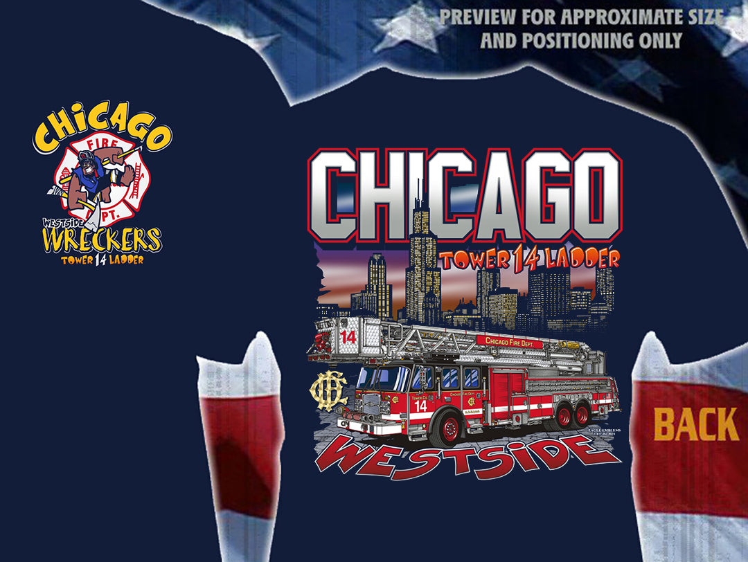Chicago TL-14 Westside Wreckers Fire Tee