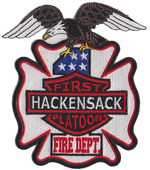 Hackensack, NJ First Platoon Harley Design Fire Patch