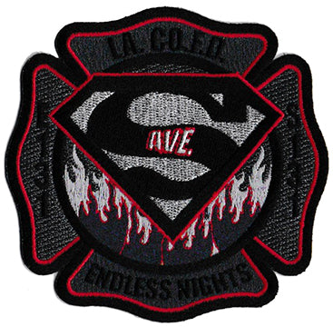 LA County Station 131 Black and Red Endless Nights NEW Fire Patch