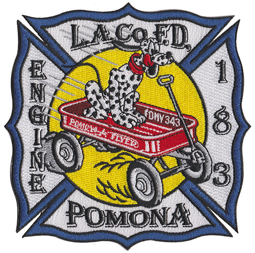 LA County Engine 183 NEW 2024 Design Pomona Dalmatian Fire Patch