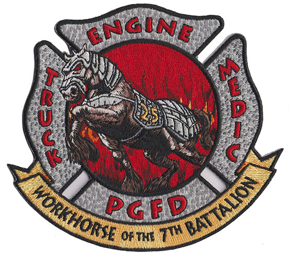 Prince George, MD Work Horse of 7th Battalion NEW Fire Patch