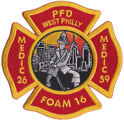 Philadelphia Fire Foam Unit 16 Medic 26 Medic 59 Fire Patch