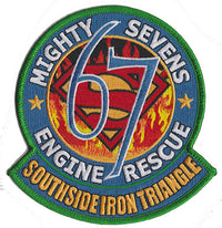 Load image into Gallery viewer, Richmond, CA Station 67 Superman  Southside Iron Triangle Fire Patch
