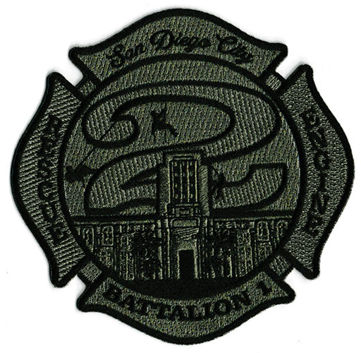 San Diego Station 2 Battalion 1 Subdued/Olive Fire Patch