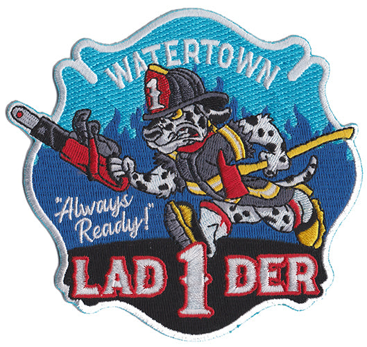 Watertown, MA Ladder 1 Always Ready Dalmation FIre Patch