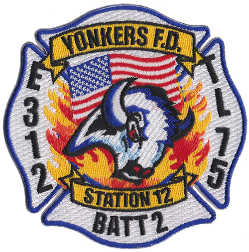 Yonkers E 312 TL 75 Station 12 Batt. 2 Fire Patch