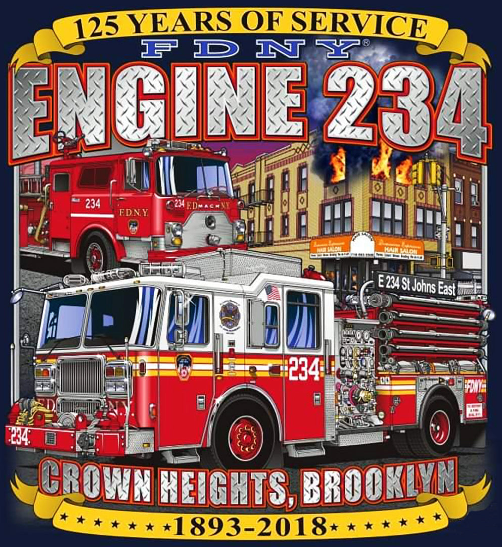 FDNY Engine 234 St. John's East Brooklyn Fire Tee Only S-M-5XL | Eagle ...