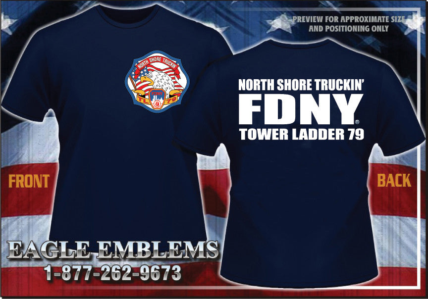 FDNY Tower Ladder 79 North Shore Truckin' Tee (Small Only)