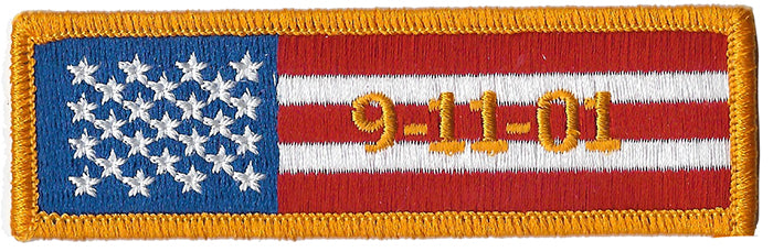 American Flag 9-11  Fire Patch