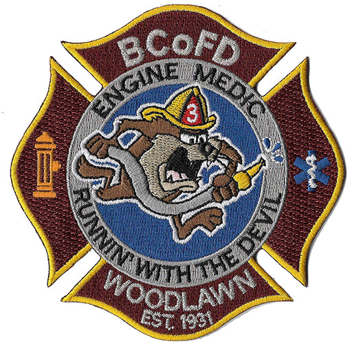 Baltimore County Station 3 Runnin' With The Devil NEW Fire Patch