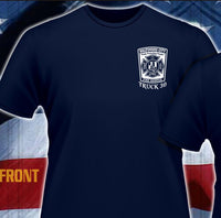 Load image into Gallery viewer, Baltimore Truck 30 Red  Devil  Navy Tee Small  Only
