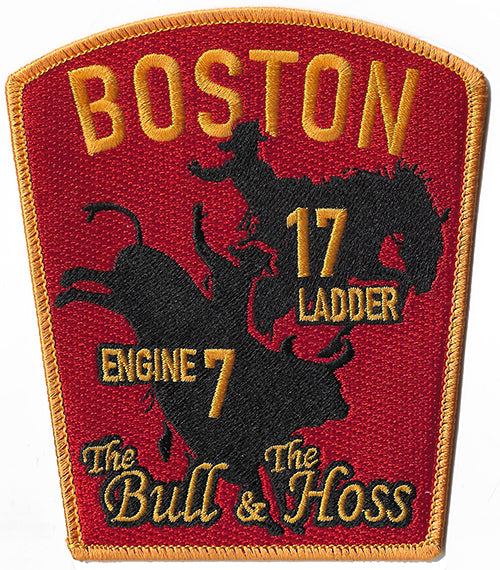 Boston Engine 7 Ladder 17 House Patch Bull & Hoss Fire Patch