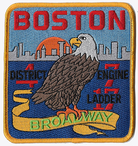 Boston Engine 7 Ladder 17 District 4 Eagle Fire Patch