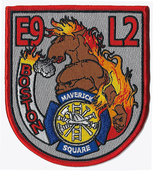 Boston Fire Dept Ladder-24 Bruins Patch New York FDNY NH MA 