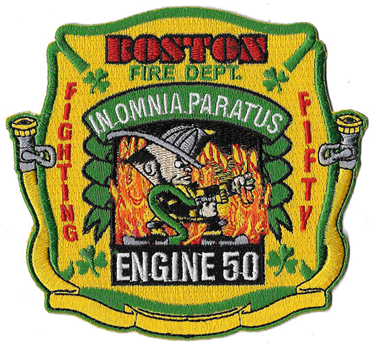 Boston Engine 50 Fighting Fifty Irish NEW Fire Patch