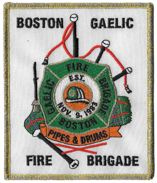 Boston Gaelic Fire Brigade Emerald Society Pipes & Drums Patch