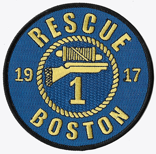 Boston Rescue 1 Est. 1917 Fire Patch