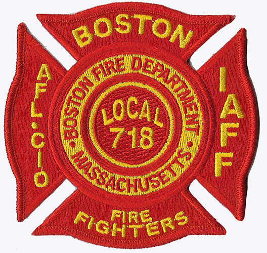 Boston Fire Dept. Local 718 Fire Patch