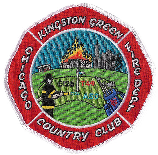 Chicago Fire Dept. E 126 T 49 Kingston Green Maltese Fire Patch