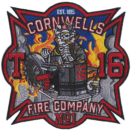 Cornwells, NY Truck 16 Reaper in TL Bucket Fire Patch