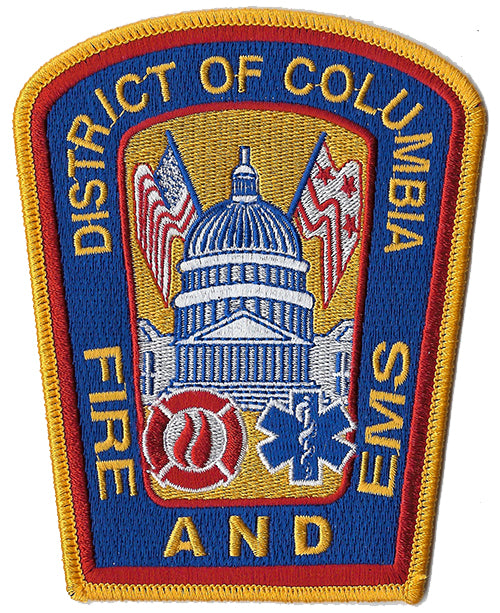 DCFD District Of Columbia Fire & EMS Patch | Eagle Emblems & Graphics