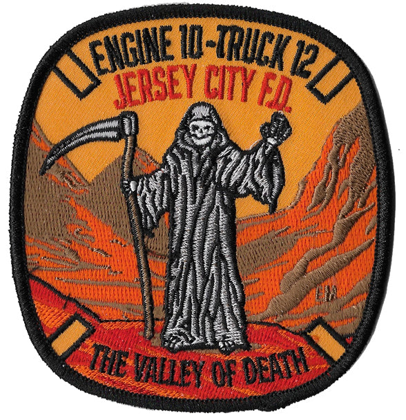 Jersey City, NJ Engine 10 Truck 12 NEW REAPER DESIGN Patch