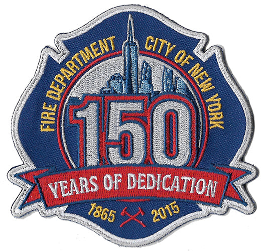 New York City 150th Anniversary Freedom Tower Fire Patch Design