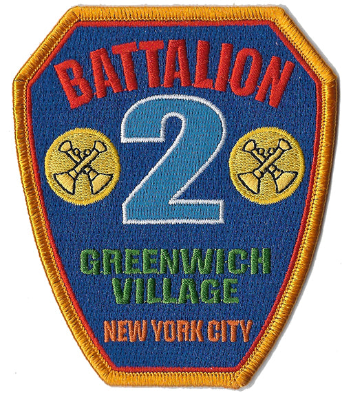 New York City Battalion 2 "Greewich Village" Fire  Patch