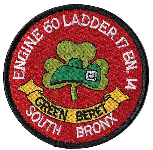 New York City Engine 60 Ladder 17 Green Beret Patch