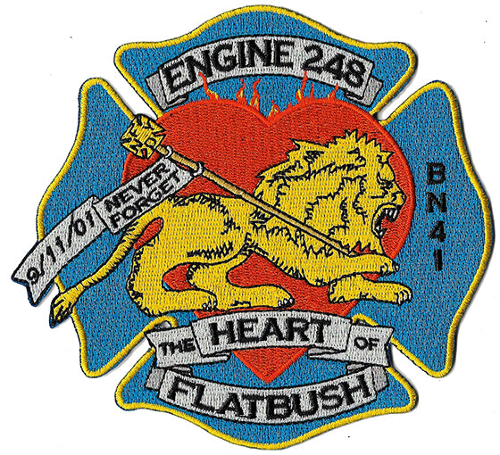 New York City Engine 248 Batt. 41 The Heart of Flatbush Fire Patch