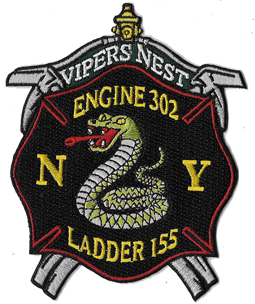 New York City Engine 302 Ladder 155 Viper's Nest Fire Patch