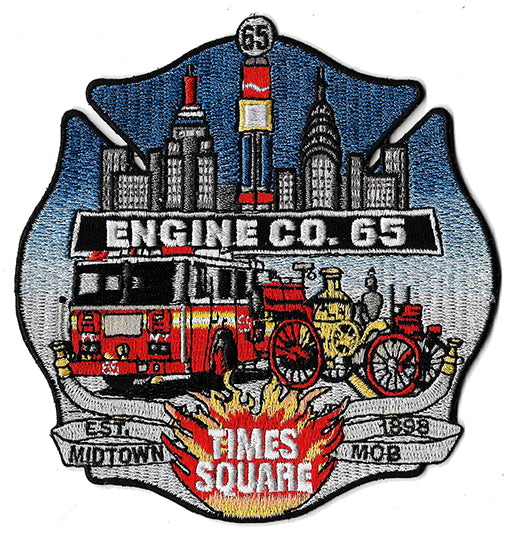 New York City Engine 65 Times Square Midtown Mob Patch | Eagle Emblems ...