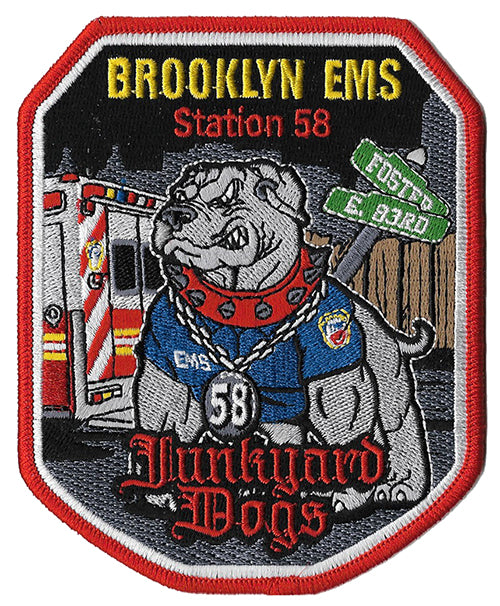 New York City EMS Battalion 58 NEW DESIGN Junkyard Dogs Brooklyn Patch