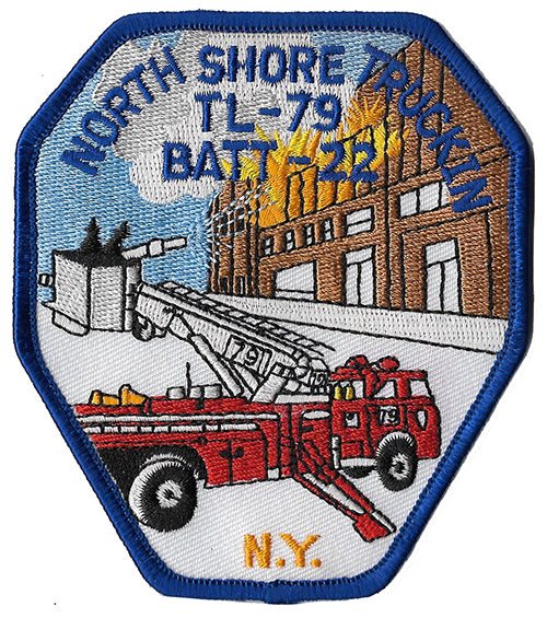 New York City TL-79 Batt. 22 North Shore Truckin Patch