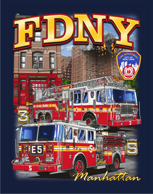 FDNY Engine 5 Ladder 3 'RECON' Manhattan Medium Only | Eagle
