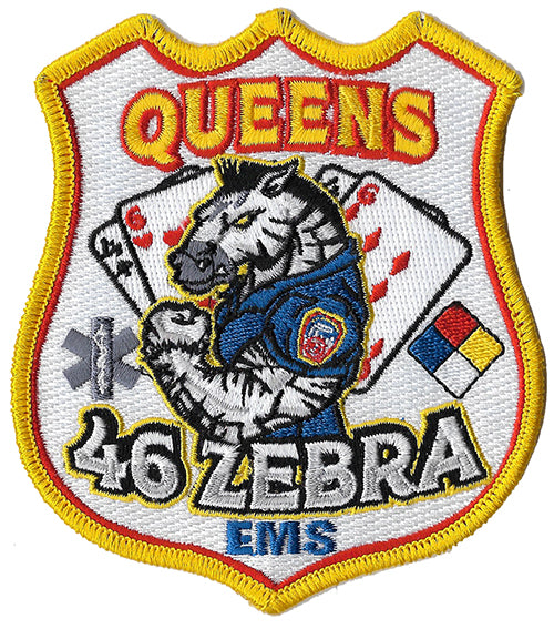 New York City EMS 46 Zebra Queens NEW Fire Patch