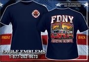 FDNY TL-7 Protecting the Empire State Building NEW Fire Tee