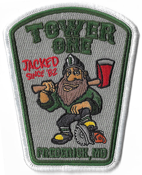 Frederick, MD Tower One Jacked Since '82 NEW Fire Patch