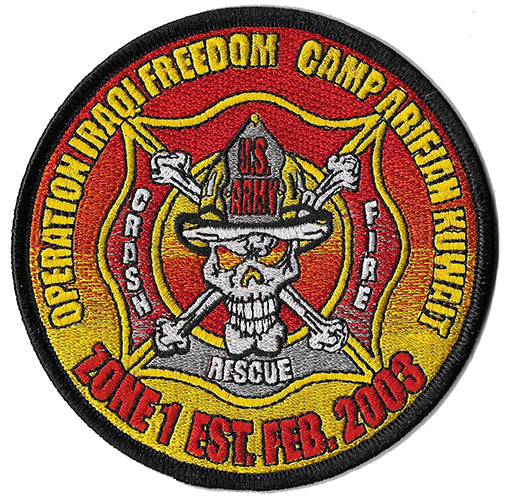 US Army Operation Iraqi Freedom Crash Rescue Fire Patch