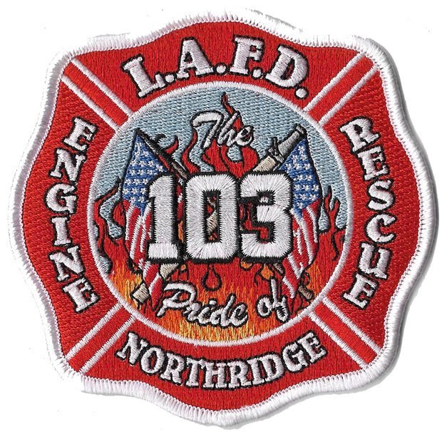 LAFD Station 103 Patch Pride of Northridge