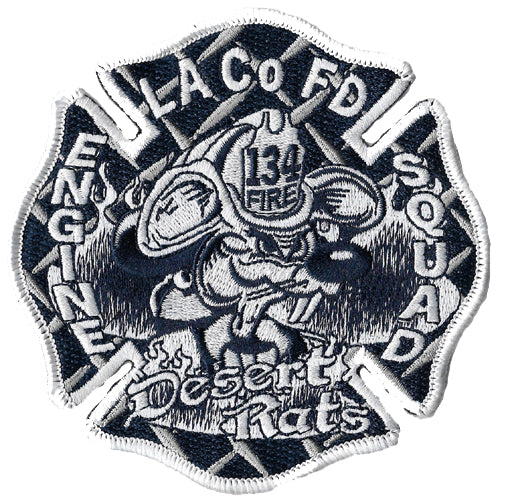 LA County Station 134 Subdued Desert Rats Fire Patch