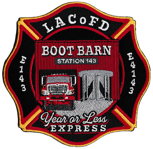 LA County Station 143 Boot Barn Year or Less Express Fire Patch