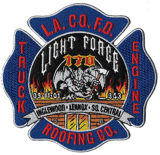 LA County Station 170 Roofing Company Fire Patch | Eagle Emblems