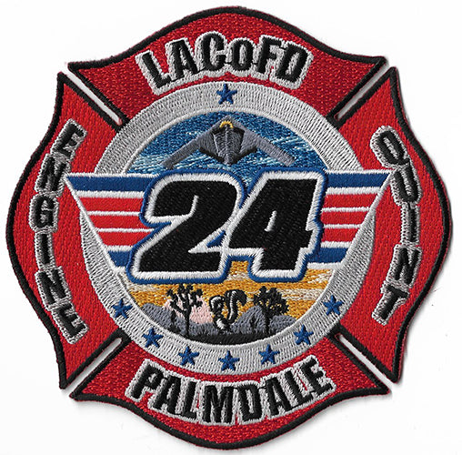 LA County Station 24 Red Palmdale Squirrel NEW Fire Patch