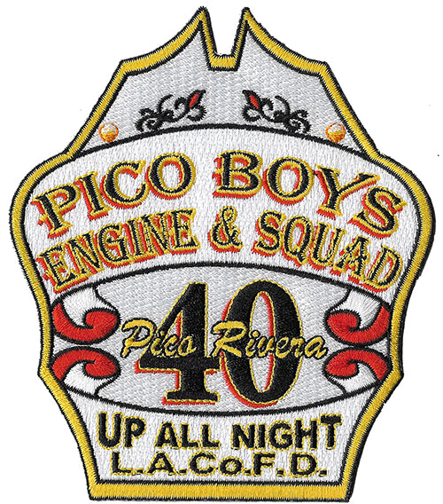 LA County Station 40 Pico Boys Unique Shape Fire Patch