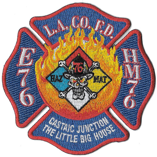 LA County Station 76 The Little Big House Hazmat Fire Patch