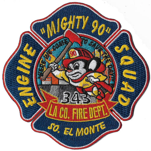 LA County Station 90 Mighty 90 South El Monte Fire Patch | Eagle