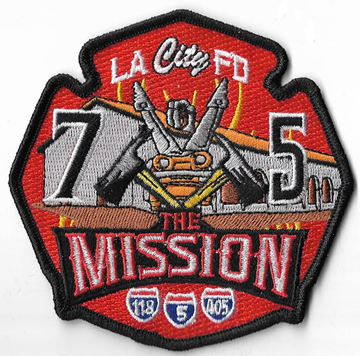 LAFD Station 75 The Mission Orange Patch