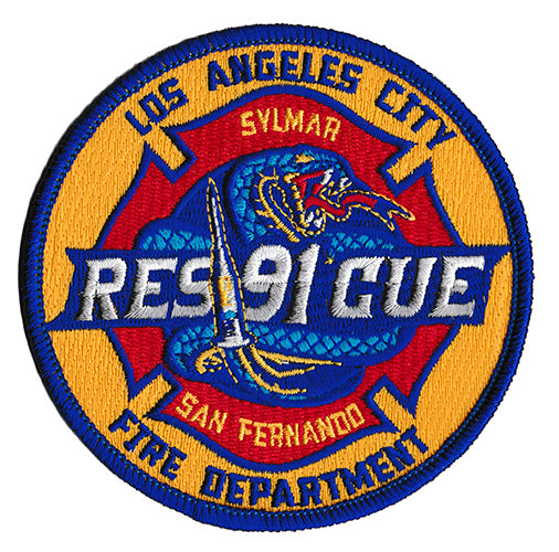 LAFD Rescue 91 Sylmar San Fernando Fire Patch